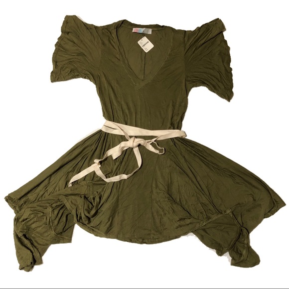 Free People Somewhere Tunic Army - Picture 3 of 6